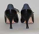 Shoes, Manolo Blahnik (British, born Spain, 1942), cotton, leather, British