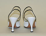 Shoes, Manolo Blahnik (British, born Spain, 1942), leather, plastic (polyvinyl chloride), British