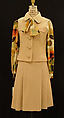 Ensemble, Pierre Cardin  French, born Italy, wool, synthetic fiber, plastic, French
