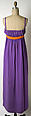 Evening dress, Rudi Gernreich (American (born Austria), Vienna 1922–1985 Los Angeles, California), silk, American