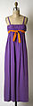 Evening dress, Rudi Gernreich (American (born Austria), Vienna 1922–1985 Los Angeles, California), silk, American