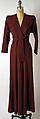 Evening dress, Valentina (American, born Kyiv 1899–1989), wool, American