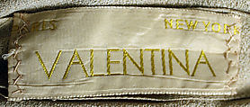 Evening dress, Valentina (American, born Kyiv 1899–1989), silk, American