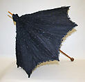 Parasol, lace, wood, American or European