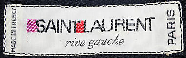Suit, Yves Saint Laurent (French, founded 1961), silk, French
