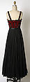 Evening dress, James Galanos (American, Philadelphia, Pennsylvania, 1924–2016 West Hollywood, California), silk, glass, American