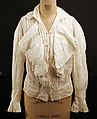 Blouse, cotton, probably American