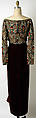 Evening dress, Oscar de la Renta, LLC. (American, founded 1965), silk, glass, American