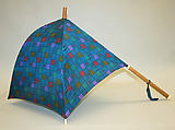 Parasol, silk, wood, metal, plastic, American