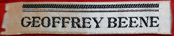 Dress, Geoffrey Beene (American, Haynesville, Louisiana 1927–2004 New York), cotton, American