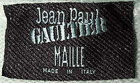 Ensemble, Jean Paul Gaultier (French, born 1952), rayon-acetate, angora, synthetic fiber, French