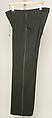 Tuxedo, Turnbull & Asser (British, founded 1885), (a–c) wool; (d) elastic: (e, f) satin, British