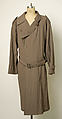 Trench coat, Giorgio Armani (Italian, founded 1974), synthetic fiber, Italian