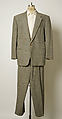 Ensemble, Giorgio Armani (Italian, founded 1974), (a, b) wool; (c) cotton; (d) silk; (e, f) synthetic fiber, European