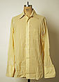 Suit, Giorgio Armani (Italian, founded 1974), (a, b) wool; (c) cotton; (d–f) silk, European
