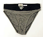 Underwear, Calvin Klein, Inc. (American, founded 1968), cotton, American