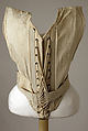 Corset, cotton, metal, probably American