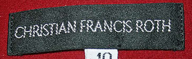 Jacket, Christian Francis Roth (American, born 1969), wool, American