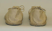 Shoes, burlap, rope, Italian