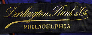 Dress, Darlington, Runk &amp; Co. (American), silk, American