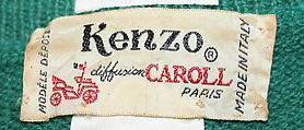 Sweater, Kenzo (French, founded 1970), wool, French