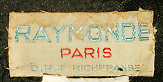 Hat, Mme. Raymonde (French), silk, French