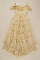 Ball gown, Jeanne Hallée (French, 1870–1924), silk, metal, French