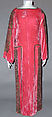 Dress, Babani (French, active ca. 1894–1940), silk, metal, Italian
