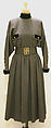 Dress, House of Chanel (French, founded 1910), wool, leather, French