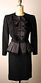 Evening suit, Yves Saint Laurent (French, founded 1961), silk, French