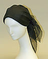 Hat, Bergdorf Goodman (American, founded 1899), silk, cotton, probably American