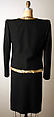Evening suit, Yves Saint Laurent (French, founded 1961), wool, French