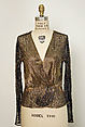 Sweater, Halston (American, Des Moines, Iowa 1932–1990 San Francisco, California), synthetic fiber, plastic, American