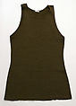 Tank suit, wool, probably American