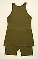 Tank suit, wool, probably American