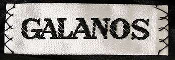 Evening dress, James Galanos (American, Philadelphia, Pennsylvania, 1924–2016 West Hollywood, California), silk, velvet, leather, American