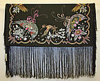 Shawl, silk, American or European