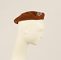 Uniform, Mainbocher (French and American, founded 1930), cotton, elastic, metal, American