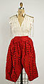 Fancy dress costume, Nicolao Atelier (Italian), silk, feathers, metal, Italian