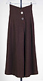 Skirt, Valentina  American, Wool, American