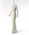 Evening ensemble, House of Chanel (French, founded 1910), wool, silk, paper, glass, French