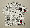 Ensemble, Franco Moschino (Italian, 1950–1994), a) rayon
b) cotton, Italian