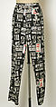 Ensemble, Franco Moschino (Italian, 1950–1994), a) rayon
b) cotton, Italian