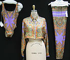 Beachwear, Versace Couture (Italian, founded 1992), silk, nylon, synthetic fiber, Italian
