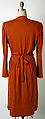Dress, Krizia (Italian, founded 1954), wool, Italian