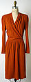 Dress, Krizia (Italian, founded 1954), wool, Italian