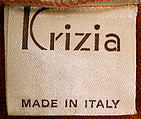 Dress, Krizia (Italian, founded 1954), wool, Italian
