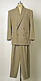 Suit, Issey Miyake (Japanese, 1938–2022), wool, nylon, Japanese