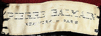 Coat, House of Balmain (French, founded 1945), wool, French