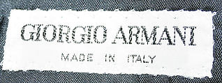 Tuxedo, Giorgio Armani (Italian, founded 1974), linen, silk, Italian